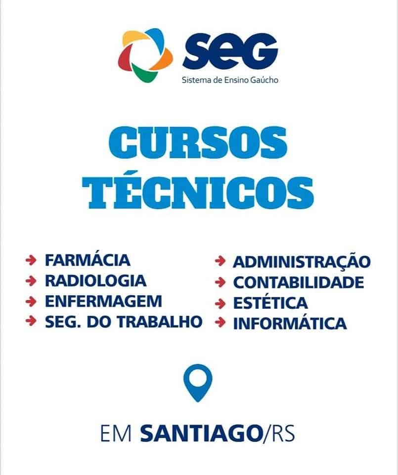 Cursos Técnicos SEG até 30 de desconto Alegrete Tudo