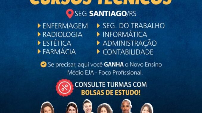 Imperdível Seg tem cursos técnicos parcelas a partir de R 199 00