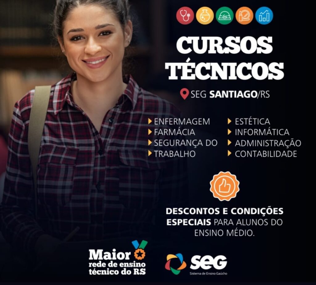 Seg Oferece 8 Cursos Técnicos Com Vantagens únicas Na Região Alegrete Tudo 8876