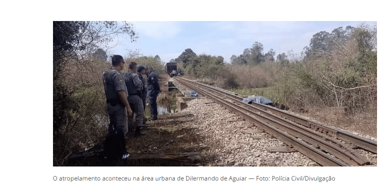 Homem morre atropelado por trem em ferrovia, Goiás