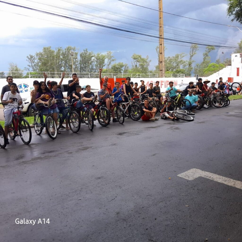 Fui em um evento de grau de bike 